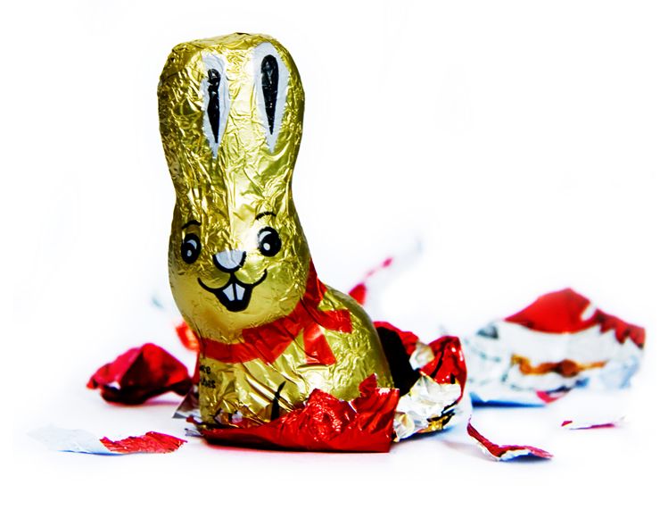 Chocolate Bunny with Foil